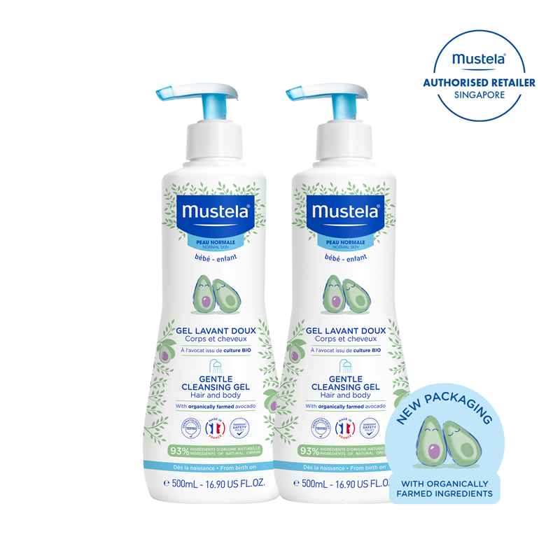 baby-fair Mustela Gentle Cleansing Gel for Hair & Body 500ml (Twin Pack)